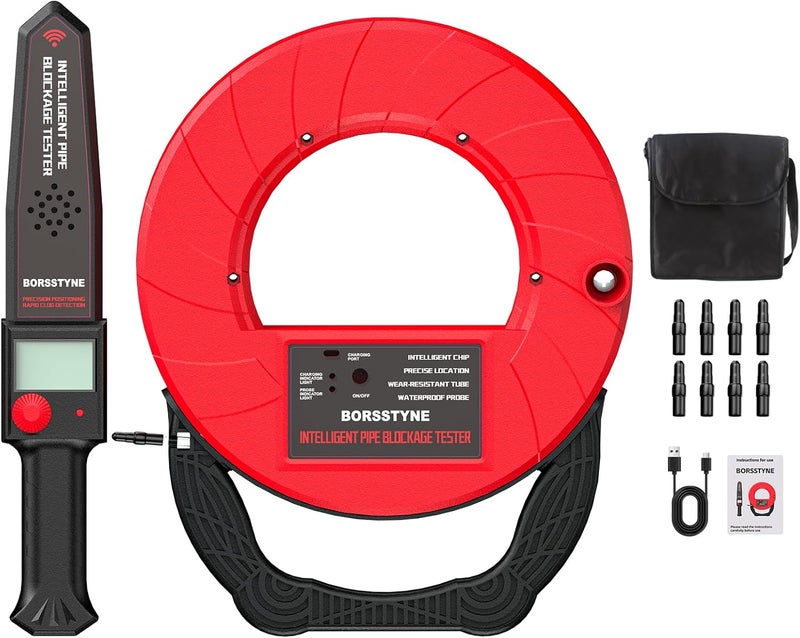 Borsstyne Pipe Locators Precision Blockage Detector for Water pipes underground pipes PVC pipes metal pipes Wall pipes - Image 1
